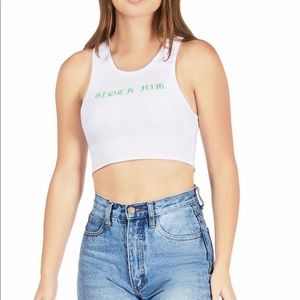 Block Him Cropped Tank-Call Her Daddy
